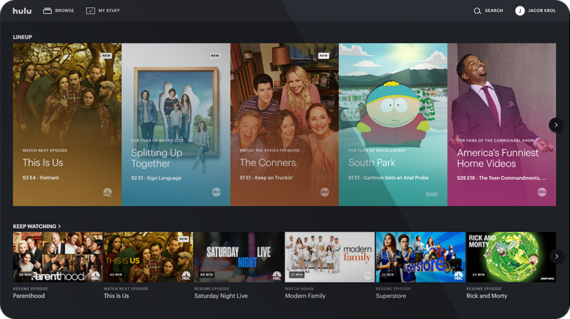 Hulu streaming